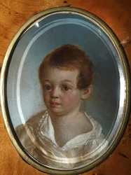 Portrait of the poet Alexander Sergeyevich Pushkin as a child