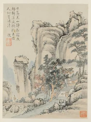 Album of Seasonal Landscapes, Leaf E