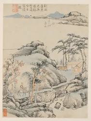 Album of Seasonal Landscapes, Leaf F