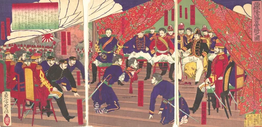 Presentation of the Head of Saigo to the Prince Arisogawa
