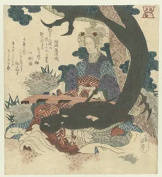 Number Two: Chinese Woman with Dragon Ni ban (title on object) Dragon and Tiger (series title) Ryūko (series title on object)