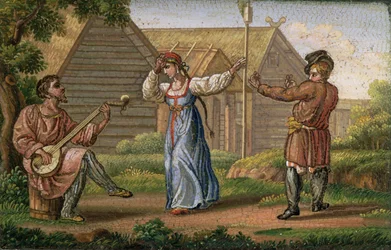 Russian Dance, by Yegor Yakovlevich Vekler, c.1830