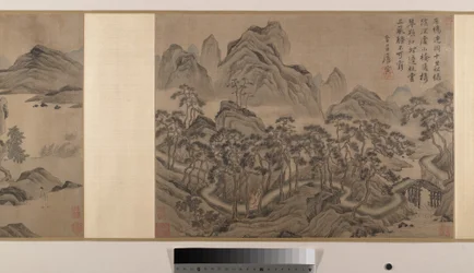 Landscapes (Eight Album Leaves Mounted as a Handscroll)
