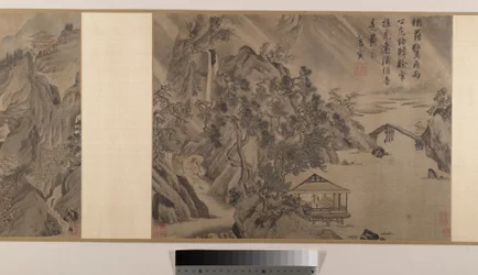 Landscapes (Eight Album Leaves Mounted as a Handscroll)