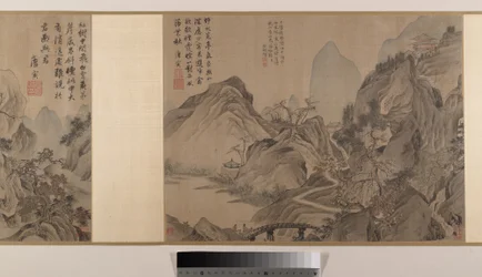 Landscapes (Eight Album Leaves Mounted as a Handscroll)