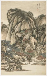 Autumnal Colors Among Streams and Mountains