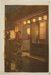 A Little Restaurant at Night