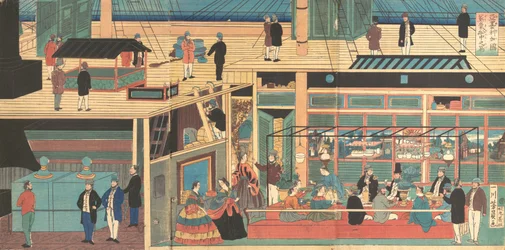 Interior of an American Steamship