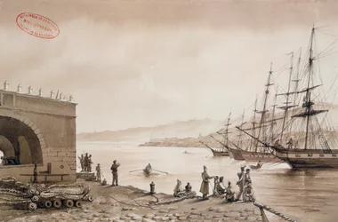 View of Fort Bab Azoun from the Port, Algiers, c.1830-31
