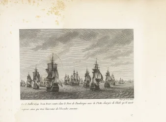 Jan Bart Enters Dunkirk with the Recaptured Grain Ships, 1694
