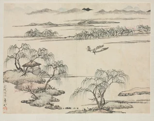 Landscape Album in Various Styles: The Stream of Wuling, 1684