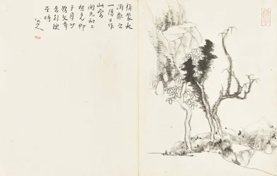 Landscapes and Flowers, Album of Six Leaves