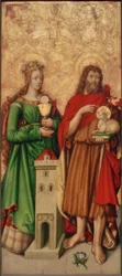 Saint Barbara and John the Baptist