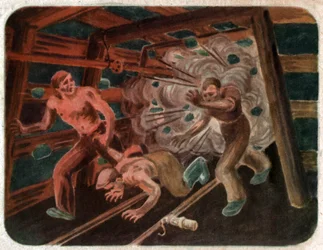 Accident in a Mine, ca 1950