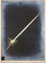 An exploding meteor, 23 November 1895