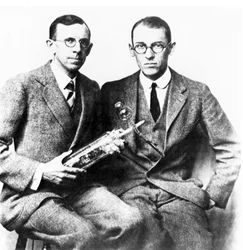 Clinton J Davisson and Lester H Germer, American Physicists, c 1927