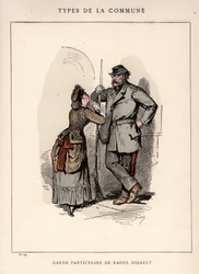 Commune de Paris: Suit de GARDE PARTICULAR DE RAOUL RIGAULT (29) in Les Communeux