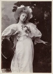 Edwardian Portrait, Woman in a Lace Dress