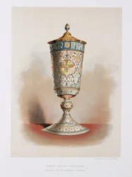 Enamel and Silver Goblet, Russian