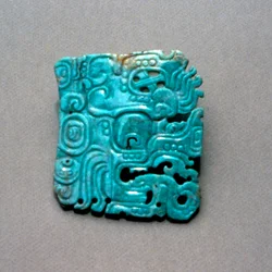 Engraving of Itzamna from a tomb in Topoxte, Peten, Guatemala, Classic period, c.300-900 AD