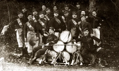 Fanfare of the 122nd French infantry regiment during the First World War of 14-18