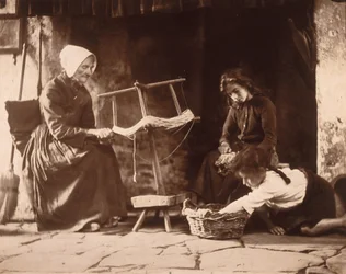Woman Weaving, circa 1900