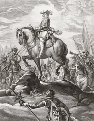 Ferdinand of Austria Leading Troops Over Alps, July 1634