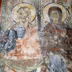 Frescoes in Monastery of Agios Panteleimon