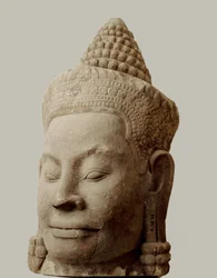 Head of Demon on the Bridge Leading to South Gate, Angkor Thom, National Museum, Phnom Penh