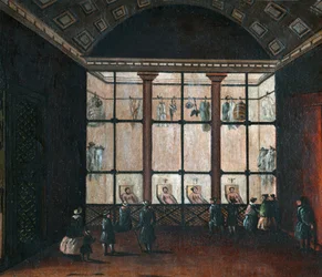 Interior of the Morgue in Paris