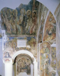 Low Angle View of Mural on a Wall, Church of St. Peter, Otranto