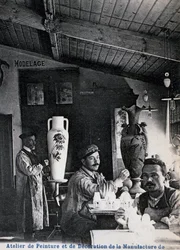 Manufacture of Delphin Massier art pottery in Vallauris