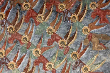Sucevita Monastery, The Church (Exterior, North Wall, Mural Paintings)