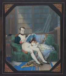Napoleon in his Study with the King of Rome, c.1860