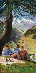 Picnic in Switzerland, circa 1930-1940