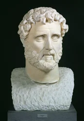 Portrait bust of Emperor Antoninus Pius from the Baths of Caracalla, Rome, c.140