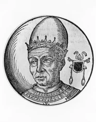 Portrait of Saint Paul I, 93rd Pope of Catholic Church
