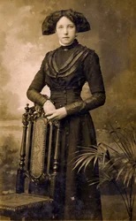 Portrait of an Edwardian Woman, Eastbourne c.1908