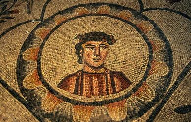 Portrait of Donor, Floor Mosaic of Basilica of Assumption of Saint Mary