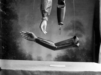 Three artificial arms