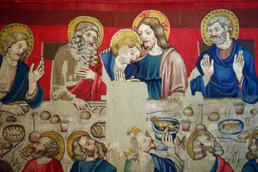 Saint Mark Museum. Tapestry in Wool with Episodes from the Passion of Christ. The Last Supper.