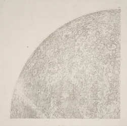 Southeast quadrant of Beer & Madler Moon map