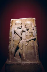 Stele depicting Menelaus and Helen