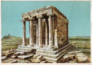 Temple of Athena Nike, circa 1910 (engraving)