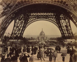 The base of Eiffel Tower, Paris Exposition
