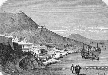 View of the Port of Oran, Algeria