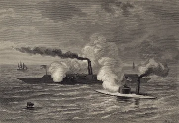 Attack of the Monitor on the Merrimack