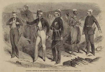 Engineer Officers in the Batteries before Delhi
