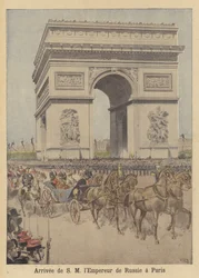 Arrival of Tsar Nicholas II of Russia in Paris