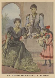 Queen Ranavalona III of Madagascar in exile in Algiers
